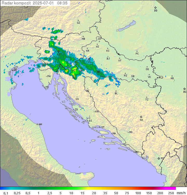 Padavine Hrvaška