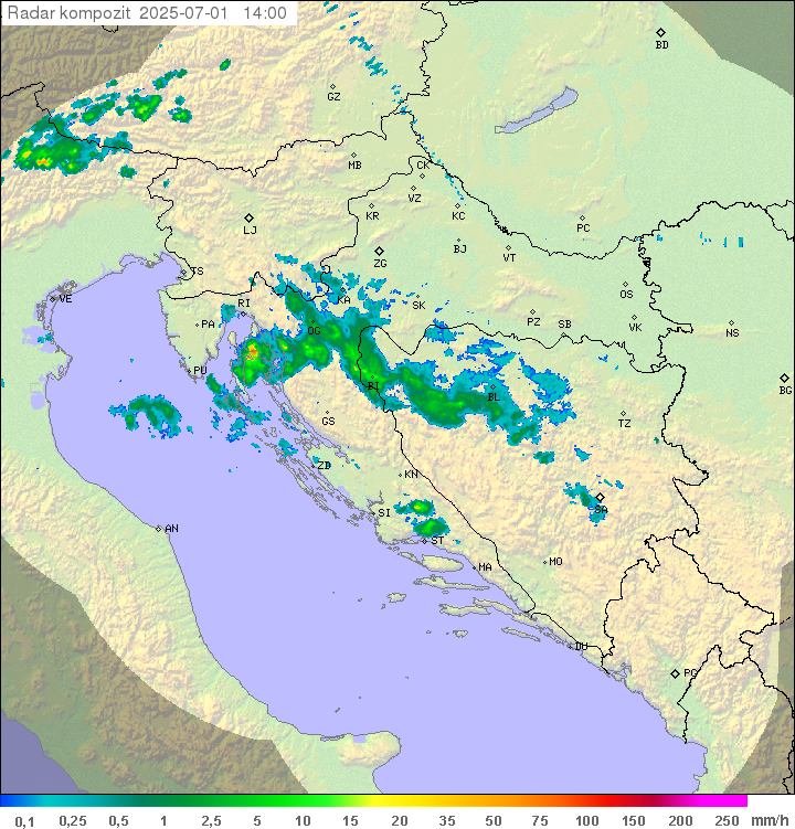 Padavine Hrvaška