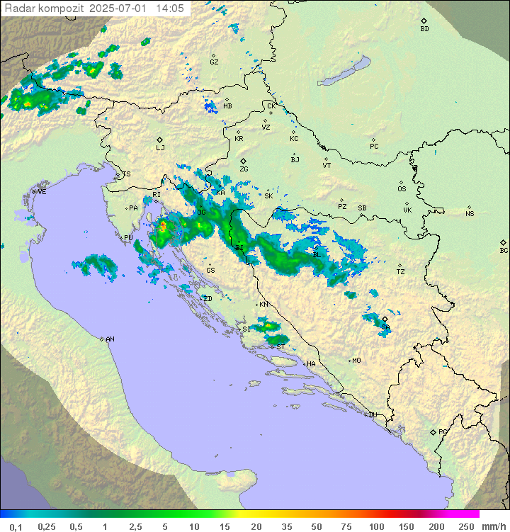 Padavine Hrvaška