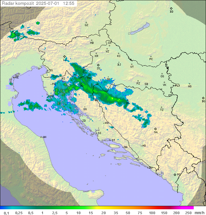 Padavine Hrvaška