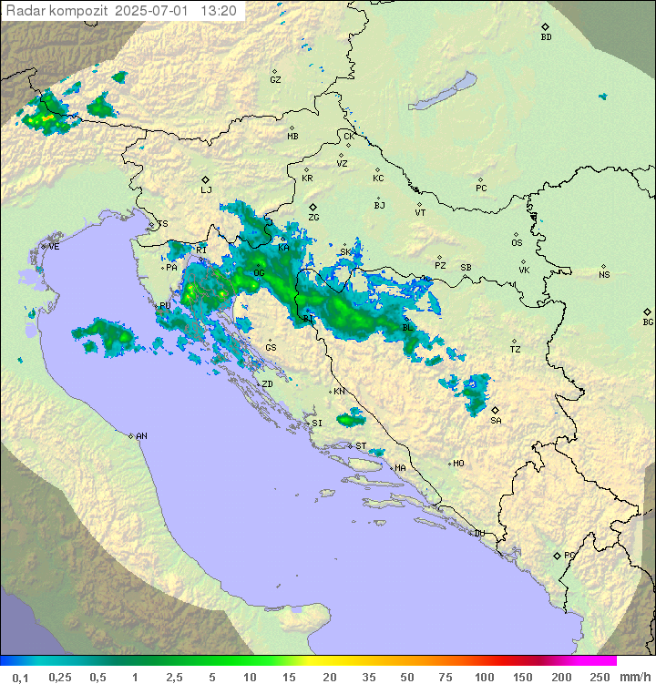 Padavine Hrvaška
