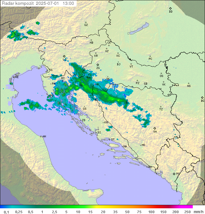 Padavine Hrvaška