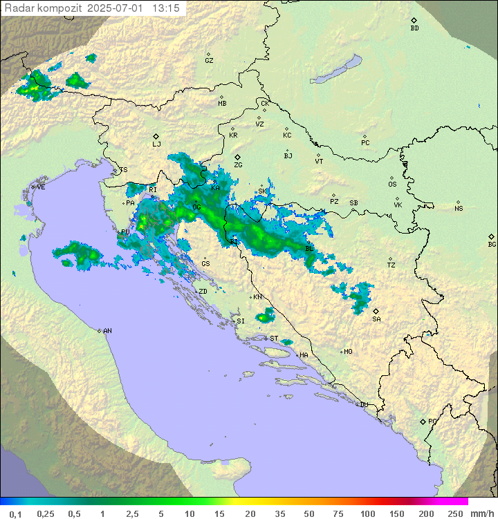 Padavine Hrvaška
