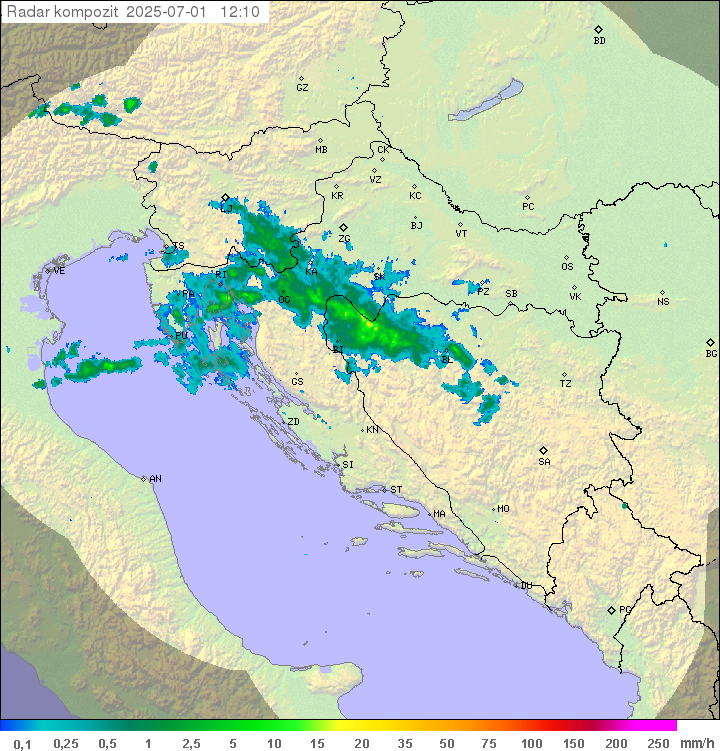 Padavine Hrvaška