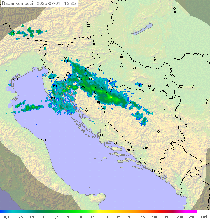 Padavine Hrvaška