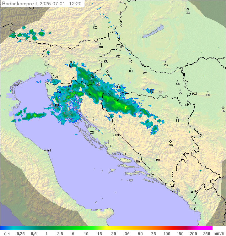 Padavine Hrvaška