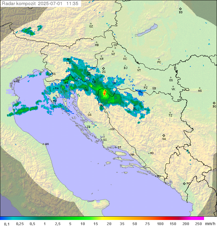 Padavine Hrvaška