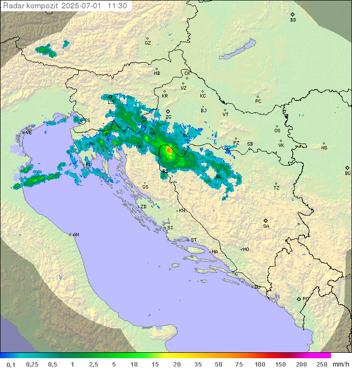 Padavine Hrvaška