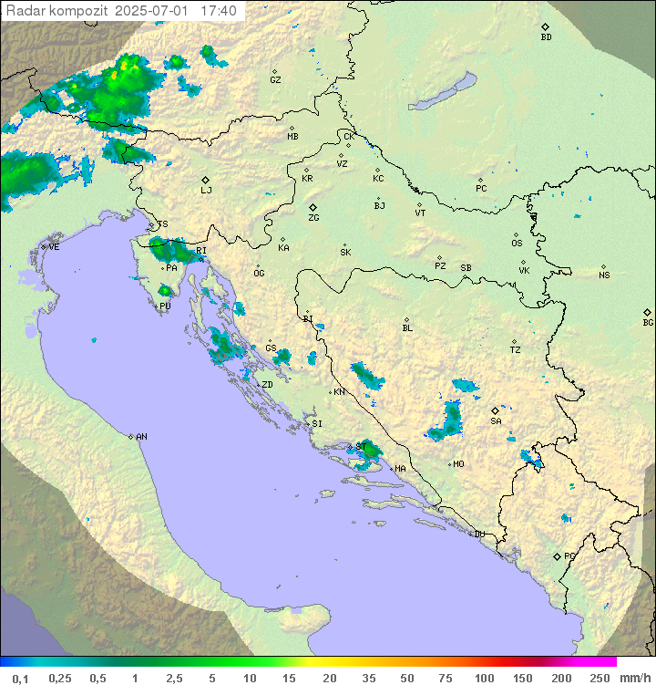 Padavine Hrvaška
