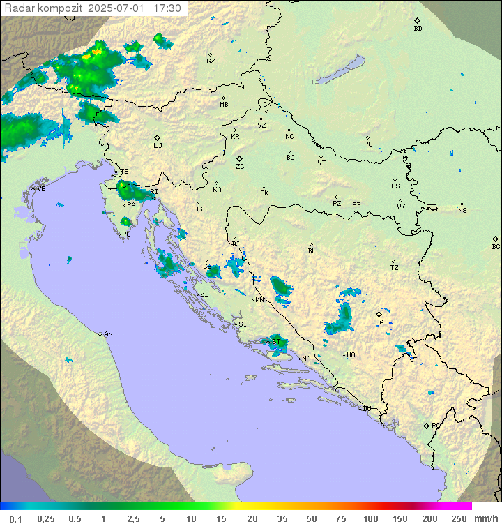 Padavine Hrvaška