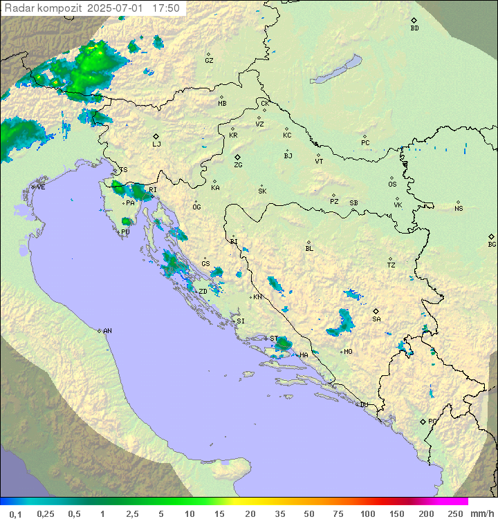 Padavine Hrvaška