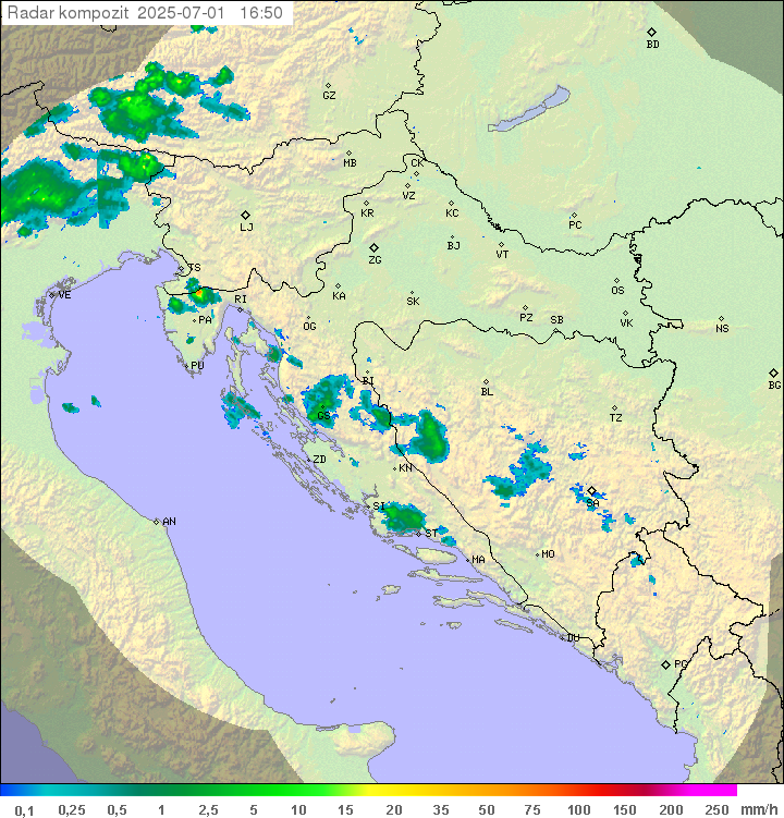 Padavine Hrvaška
