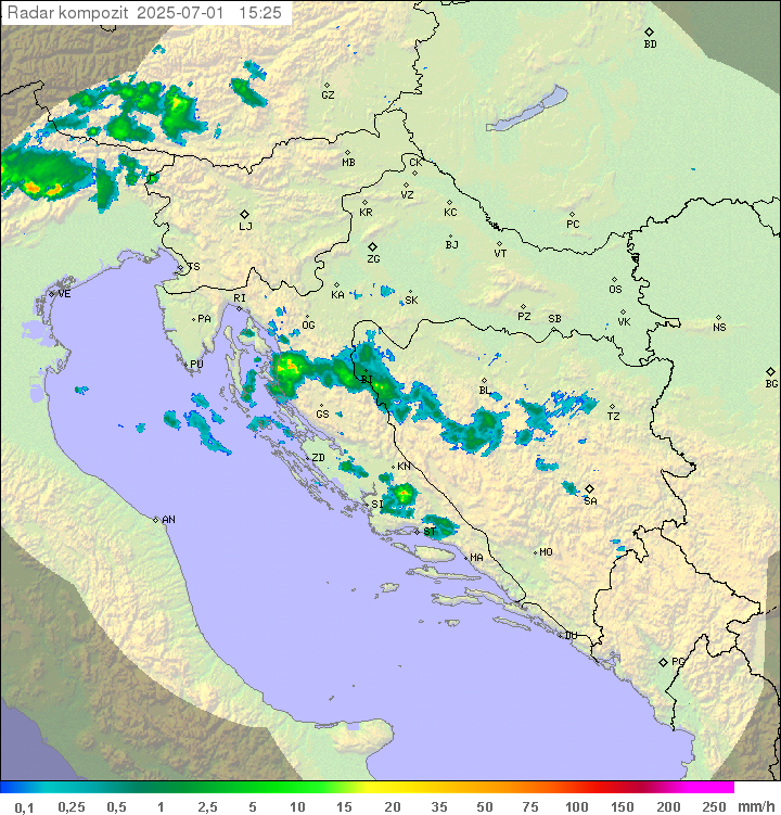 Padavine Hrvaška