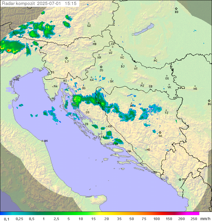 Padavine Hrvaška