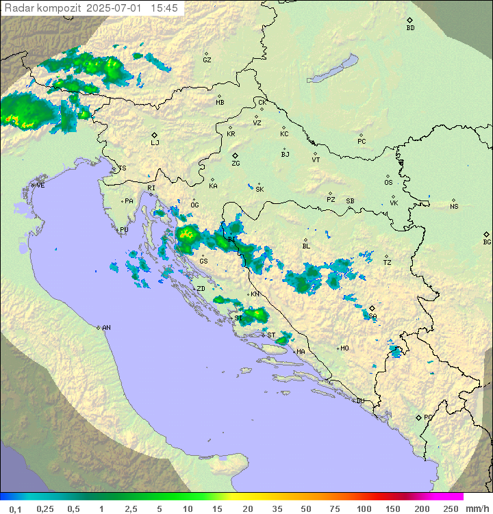 Padavine Hrvaška