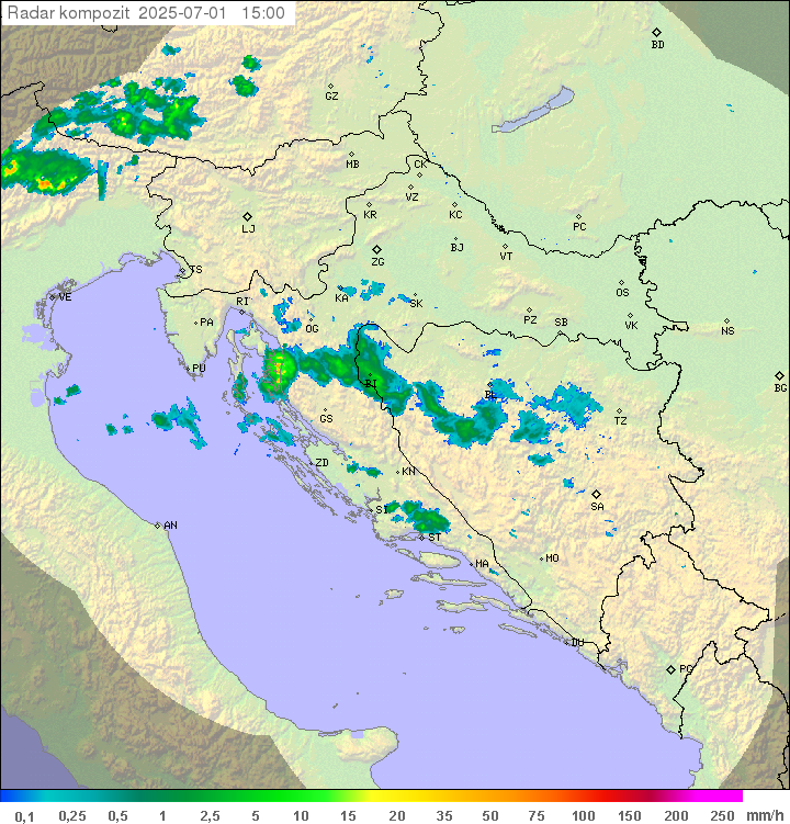 Padavine Hrvaška