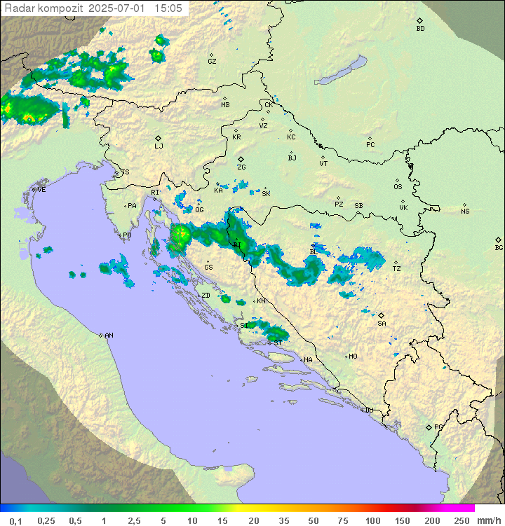Padavine Hrvaška