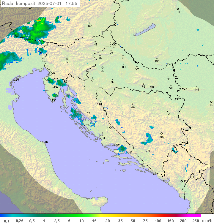 Padavine Hrvaška