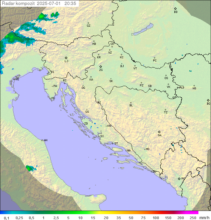 Padavine Hrvaška