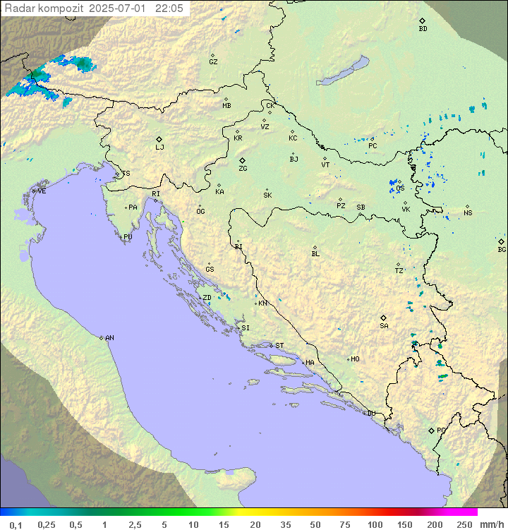 Padavine Hrvaška