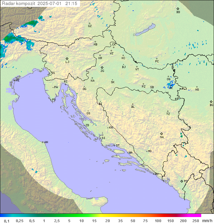 Padavine Hrvaška