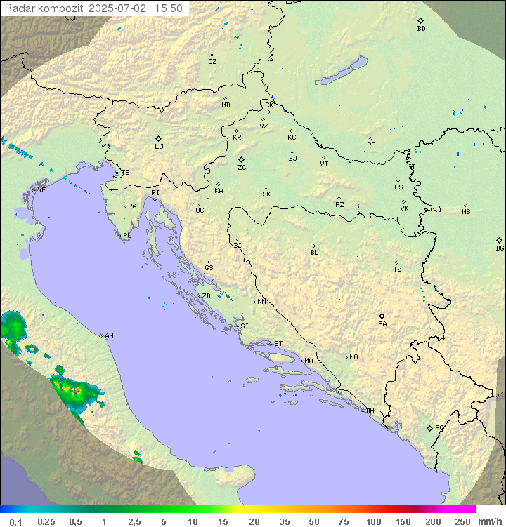 Padavine Hrvaška