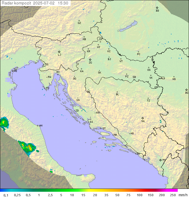 Padavine Hrvaška
