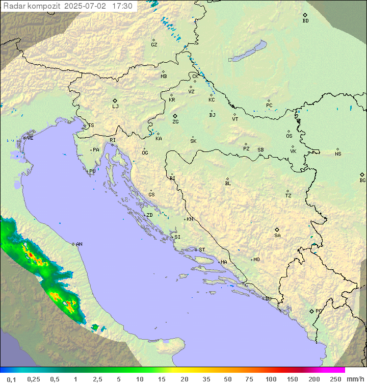 Padavine Hrvaška