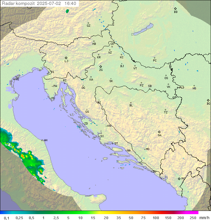 Padavine Hrvaška