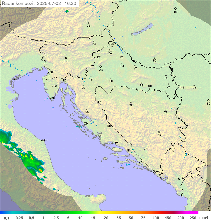 Padavine Hrvaška