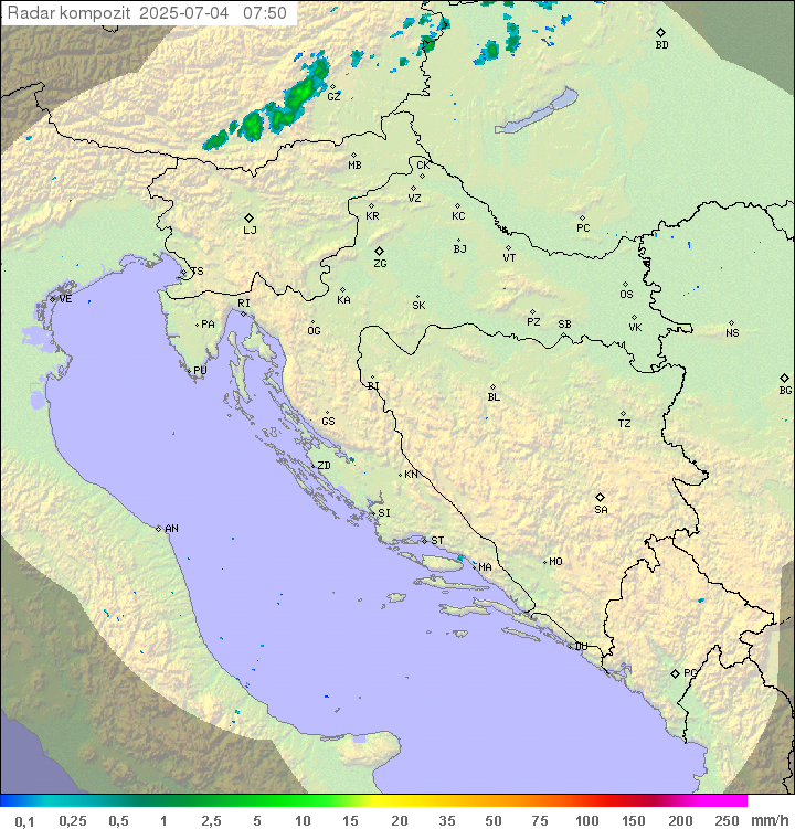 Padavine Hrvaška