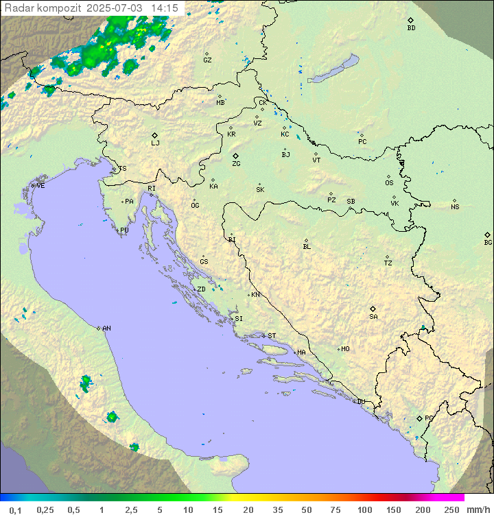 Padavine Hrvaška