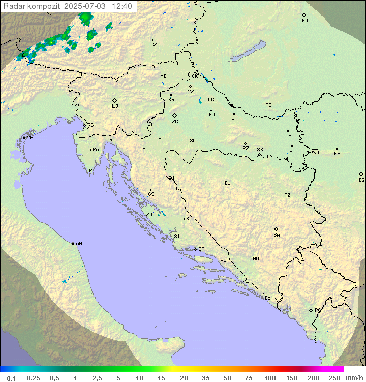 Padavine Hrvaška