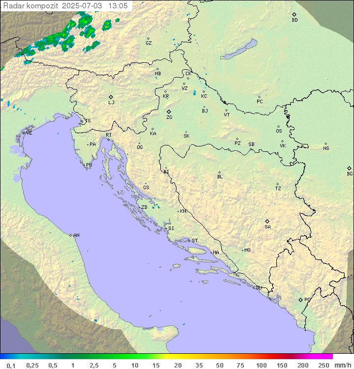 Padavine Hrvaška