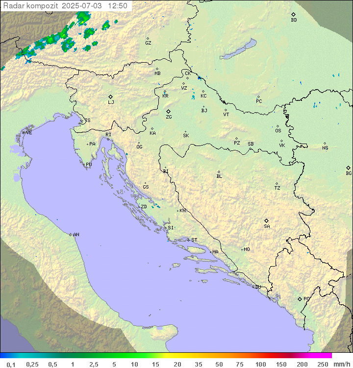 Padavine Hrvaška