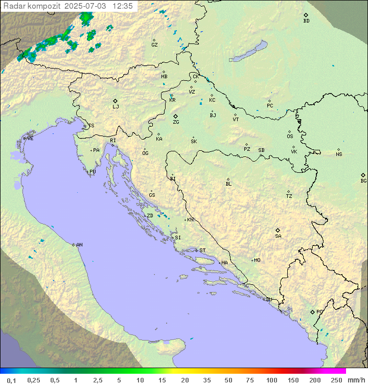 Padavine Hrvaška