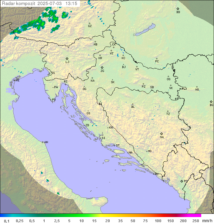 Padavine Hrvaška