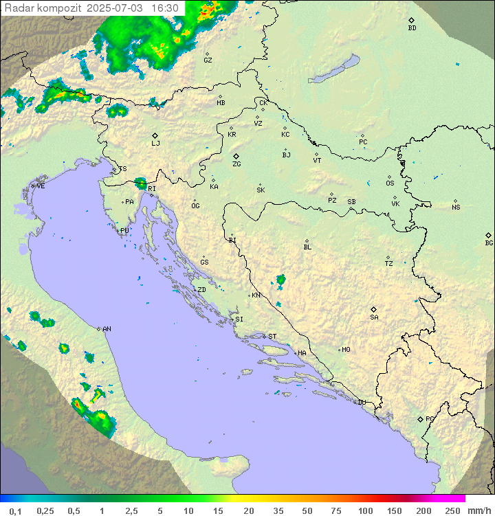 Padavine Hrvaška