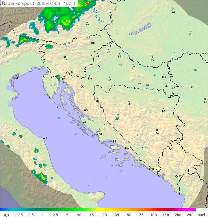 Padavine Hrvaška