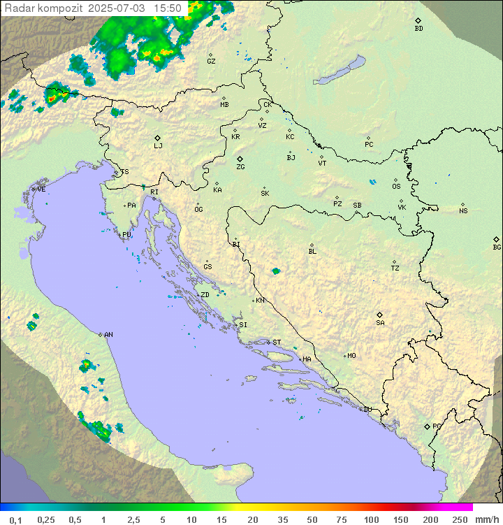 Padavine Hrvaška