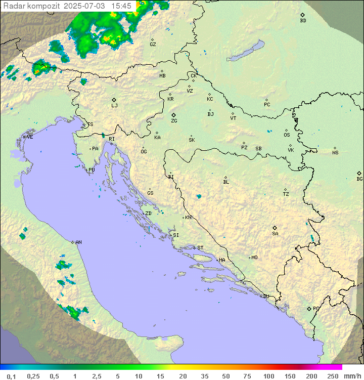 Padavine Hrvaška
