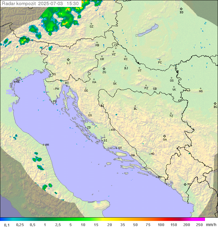 Padavine Hrvaška