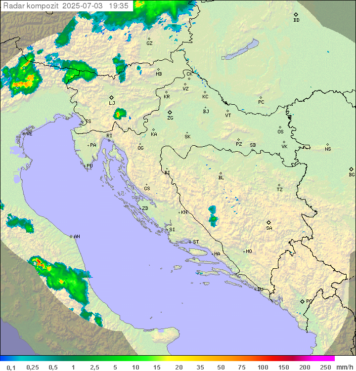 Padavine Hrvaška