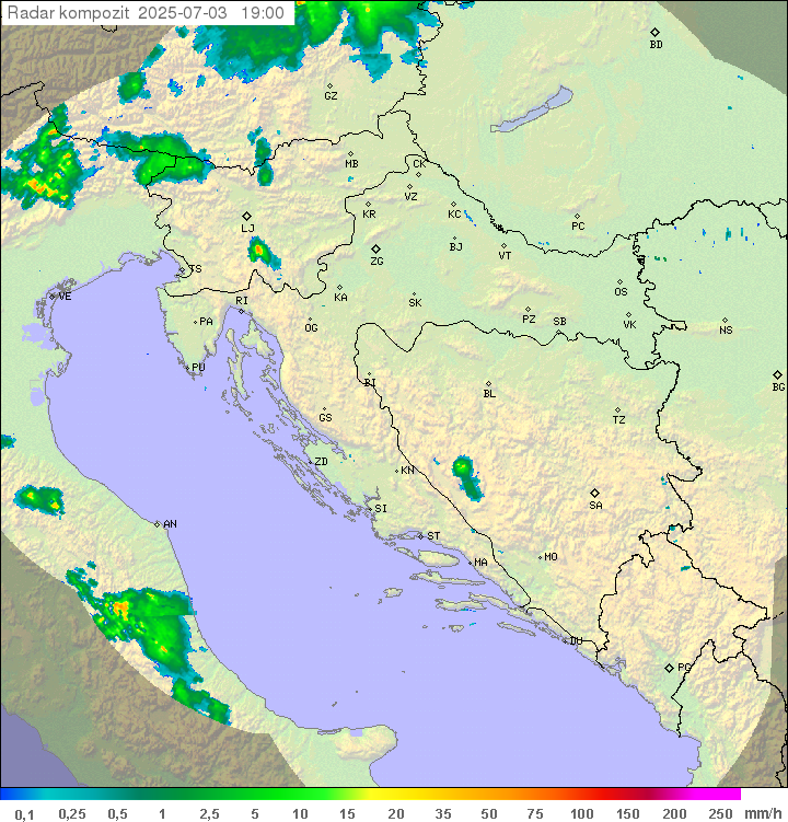 Padavine Hrvaška