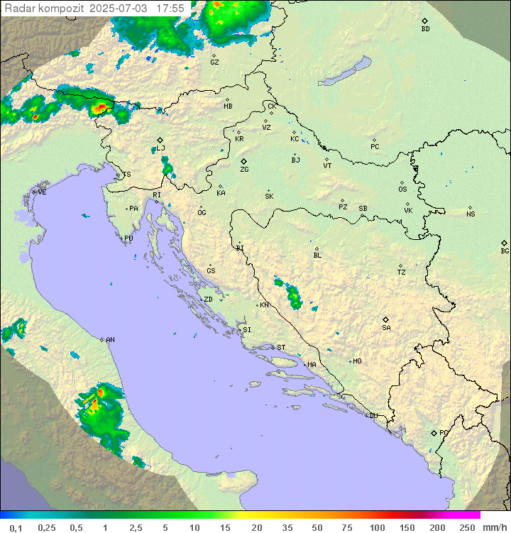 Padavine Hrvaška