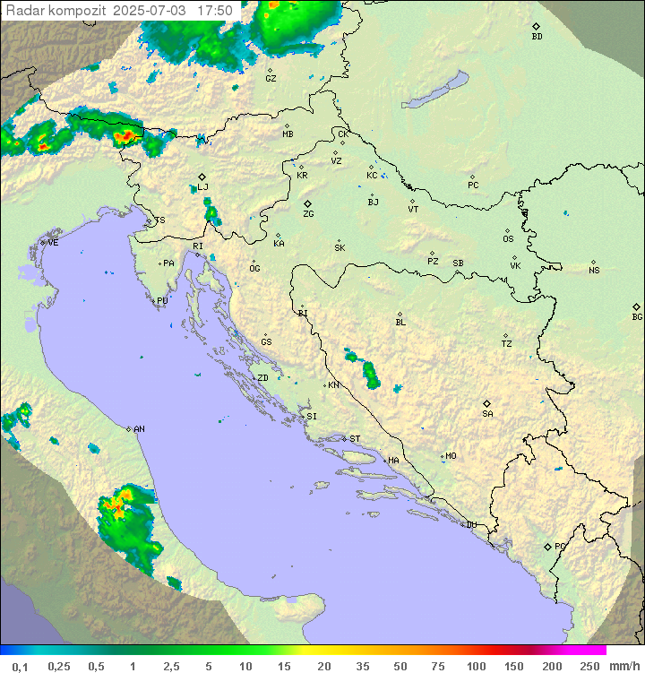 Padavine Hrvaška