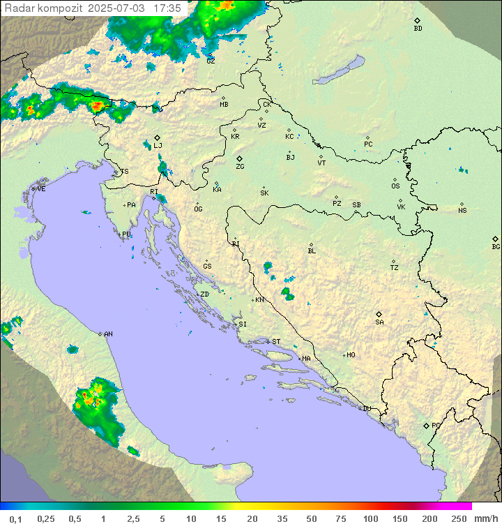 Padavine Hrvaška