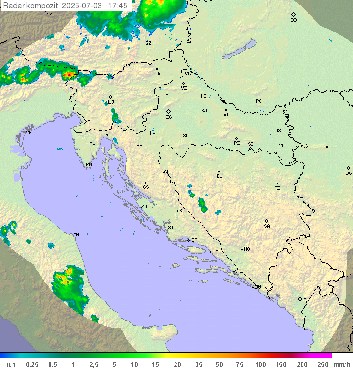 Padavine Hrvaška
