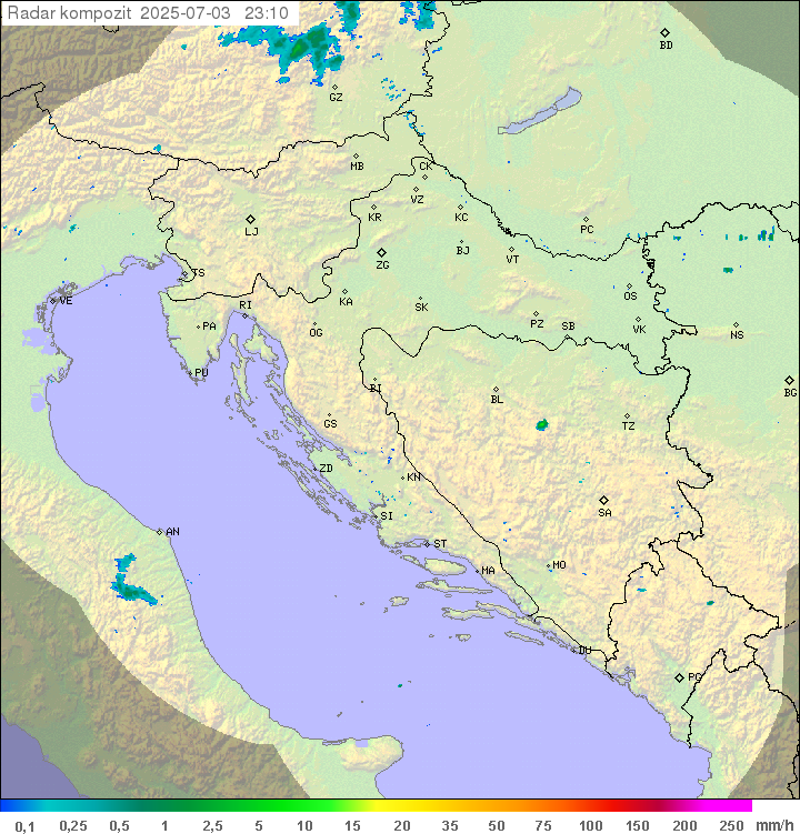 Padavine Hrvaška