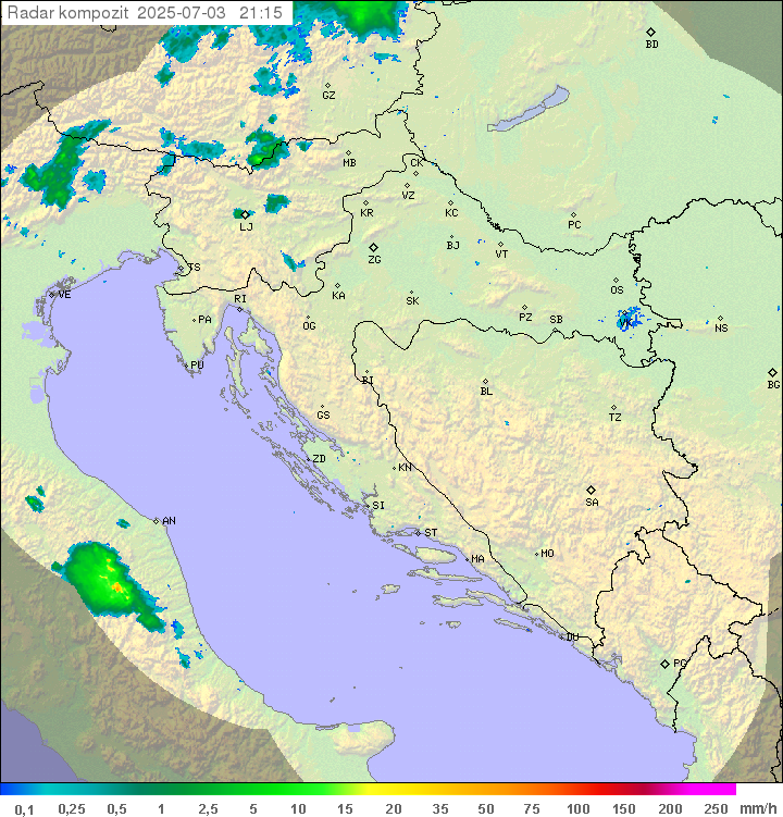 Padavine Hrvaška